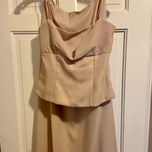 Wtoo Bridesmaid two piece nude color size 4/6